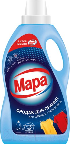 Изображение товара Гель для стирки Мара Для цветного и темного (2л)