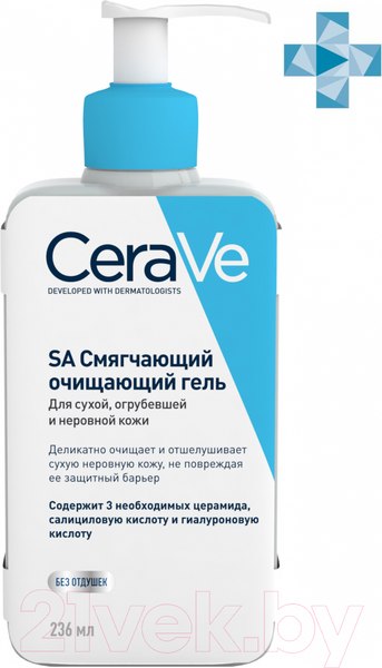 Изображение товара Гель для умывания CeraVe SA смягчающий для сухой огрубевшей и неровной кожи (236мл)