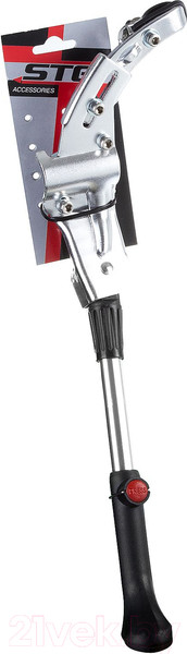 Изображение товара Подножка для велосипеда STG KWA-616-05 / Х83536 (серебристый)