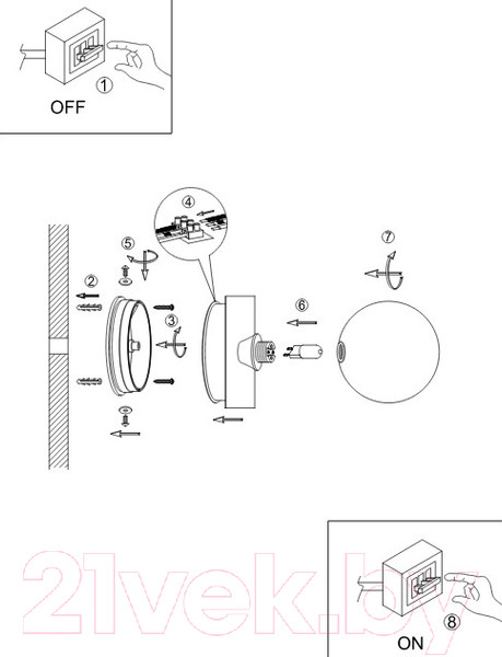 Изображение товара Светильник Arte Lamp Aqua-Bolla A5663AP-1AB