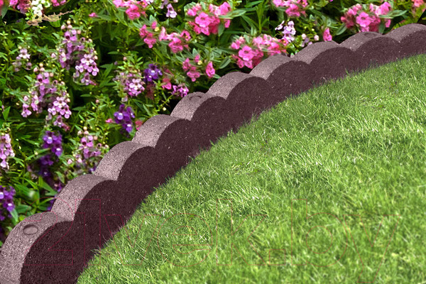 Изображение товара Бордюр садовый Multy Home Flexi Curve Scalloped EU5000001 (коричневый)