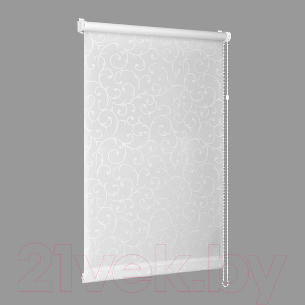 Изображение товара Рулонная штора Delfa Сантайм Жаккард Прима СРШ-01 МД8118 (68x170, белый)