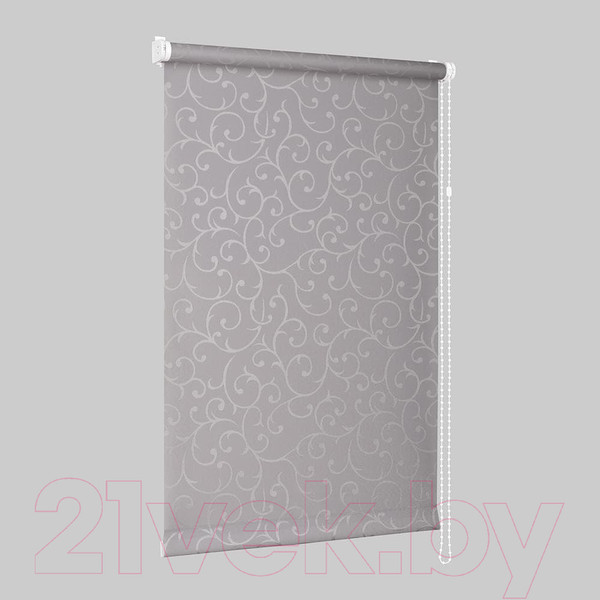 Изображение товара Рулонная штора Delfa Сантайм Жаккард Прима СРШ-01 МД8267 (52x170, серый)
