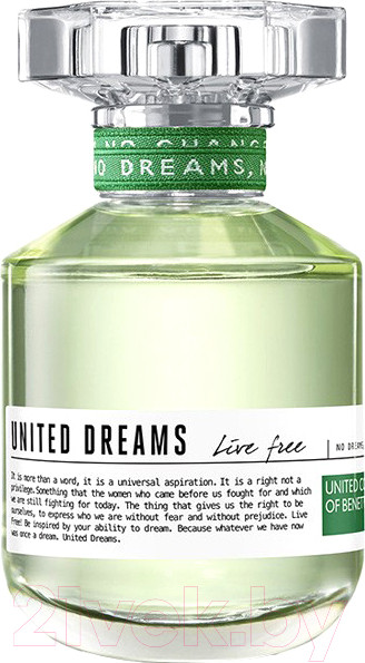 Изображение товара Туалетная вода United Colors of Benetton United Dreams Live Free (50мл)