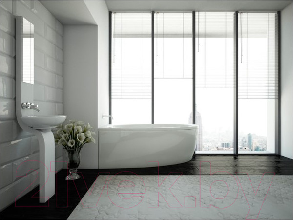 Изображение товара Ванна акриловая Aquatek Дива 160x90 L (с каркасом и экраном)