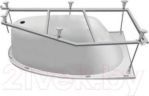 Изображение товара Ванна акриловая Aquatek Дива 160x90 L (с каркасом и экраном)