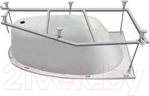 Изображение товара Ванна акриловая Aquatek Дива 160x90 R (с каркасом и экраном)