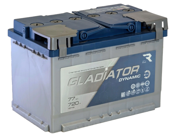 Изображение товара Автомобильный аккумулятор Gladiator Dynamic R+ (77 А/ч)
