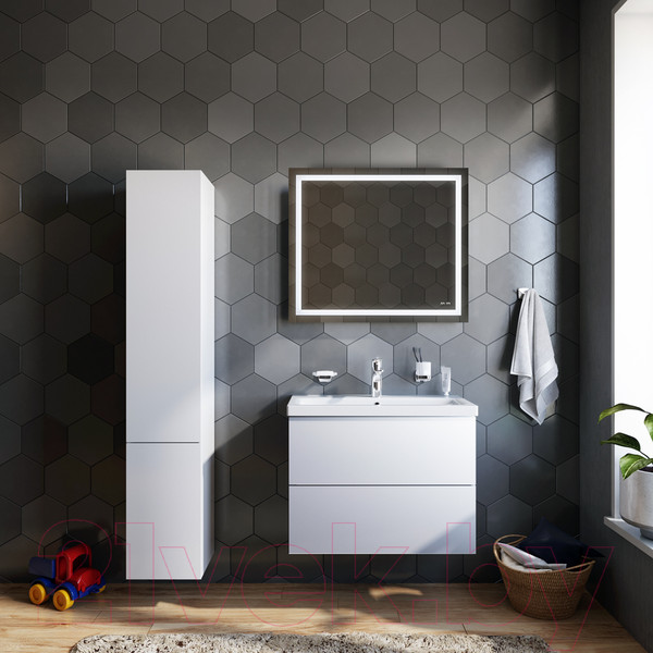 Изображение товара Шкаф-полупенал для ванной AM.PM Gem M90CHL0306WG (левый)