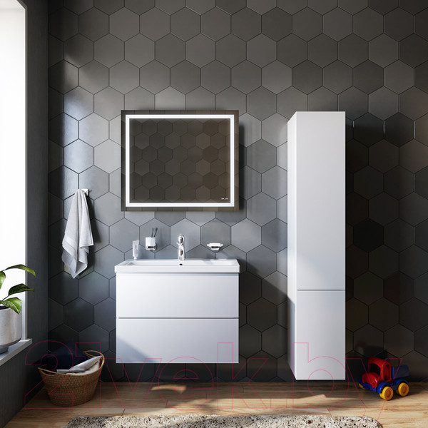 Изображение товара Шкаф-полупенал для ванной AM.PM Gem M90CHR0306WG (правый)