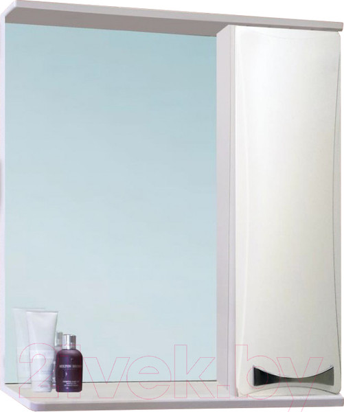 Изображение товара Шкаф с зеркалом для ванной Vako Бант 80 / 16497 (с подсветкой)