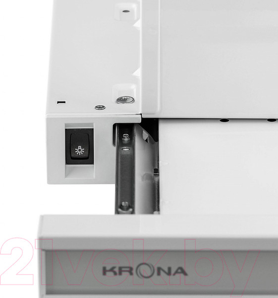 Изображение товара Вытяжка телескопическая Krona Kamilla 600 / 00026270 (белое стекло)