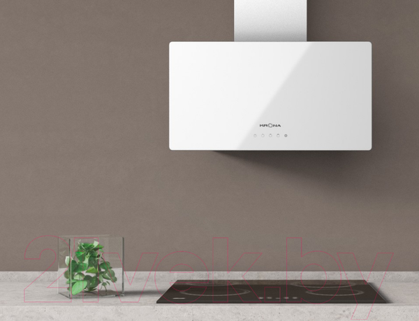 Изображение товара Вытяжка наклонная Krona Clementina 600 S / 00026676 (белый)