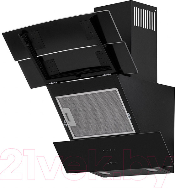 Изображение товара Вытяжка наклонная Krona Inga 600 Black Sensor / 00018185