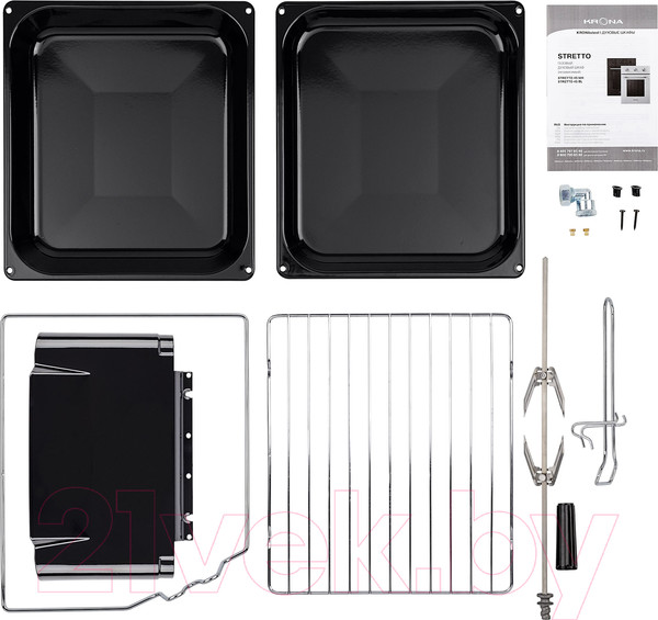 Изображение товара Газовый духовой шкаф Krona Stretto 45 BL / 00026329
