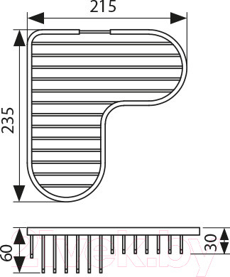Изображение товара Полка для ванной Kaiser KH-5032