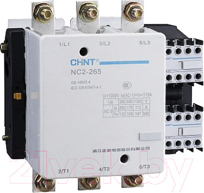 Изображение товара Контактор Chint NC2-150 150A 230В/АС3 (R) / 235725