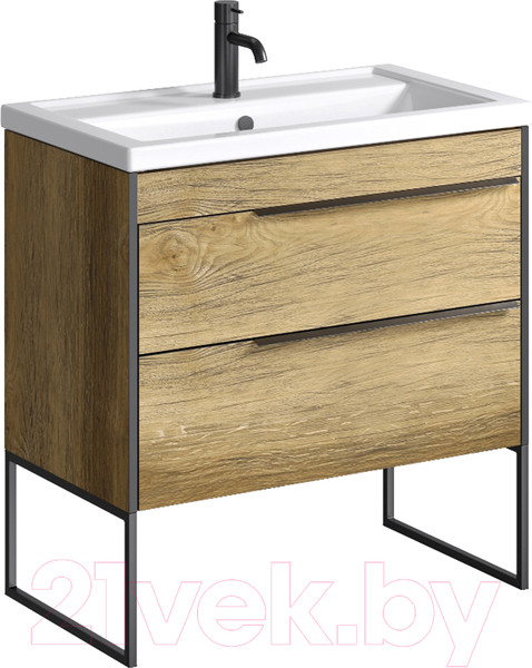 Изображение товара Тумба с умывальником Aqwella Fargo 80 / FRG0108DB