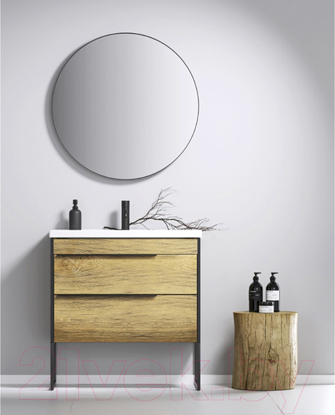 Изображение товара Тумба с умывальником Aqwella Fargo 80 / FRG0108DB