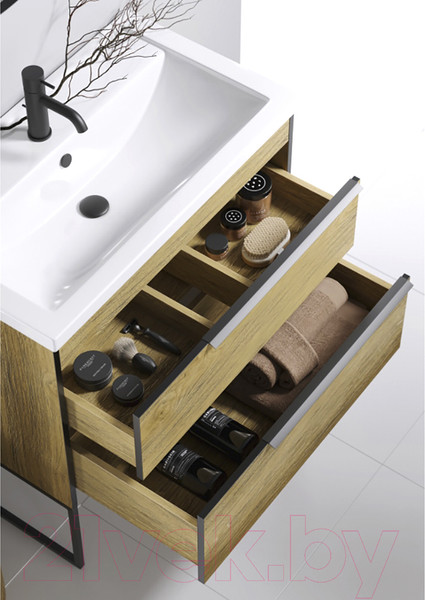 Изображение товара Тумба с умывальником Aqwella Fargo 80 / FRG0108DB