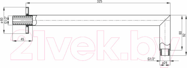 Изображение товара Душевой кронштейн Deante Cascada NAC 047K