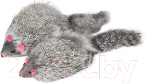 Изображение товара Набор игрушек для животных Triol Мышь серая M004G / 22161007 (24шт)