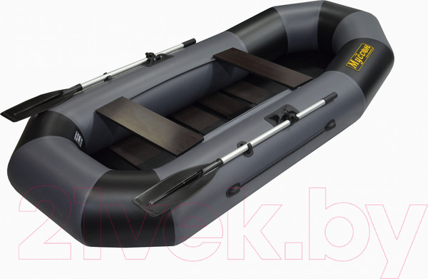 Изображение товара Надувная лодка Муссон Н-270 PC (серо-черный)