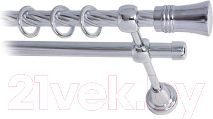 Изображение товара Карниз для штор Lm Decor Гиро 071 2р витой 25/16мм (сатин, 1.6м)