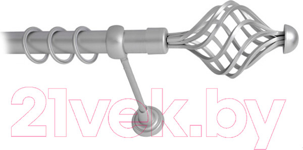 Изображение товара Карниз для штор Lm Decor Вираж 098 1р гладкий 25мм (сатин, 1.8м)