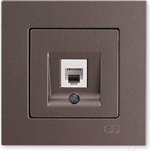 Изображение товара Розетка Gunsan Eqona 01403500-157120 (антрацит)