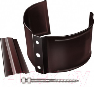 Изображение товара Хомут водосточной трубы Grand Line Металлический на кирпич (шоколадный)