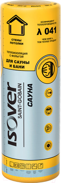 Изображение товара Минеральная вата Vetonit (Isover) Sauna-50/Y/C-1200-12500