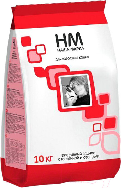 Изображение товара Сухой корм для кошек Наша Марка С говядиной и овощами НМ024-1 (10кг)