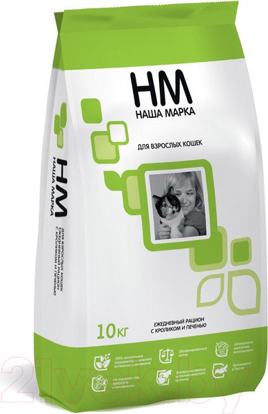 Изображение товара Сухой корм для кошек Наша Марка С кроликом и печенью НМ021-1 (10кг)