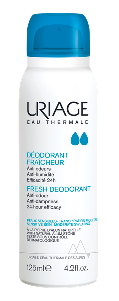 Дезодорант-спрей Uriage Deodorant Fraicheur с квасцовым камнем освежающий (125мл)