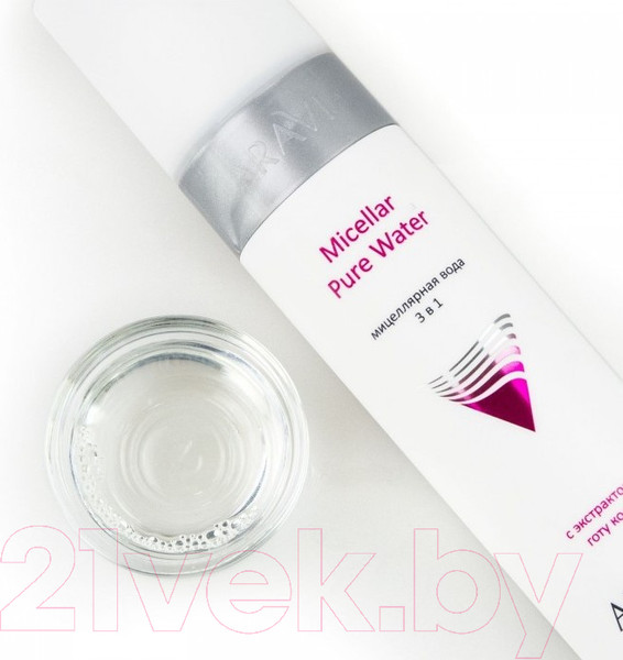 Изображение товара Мицеллярная вода Aravia Professional Micellar Pure Water 3в1 с экстрактом готу кола (250мл)