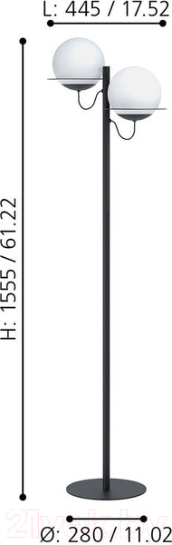 Изображение товара Торшер Eglo Sabalete 98366