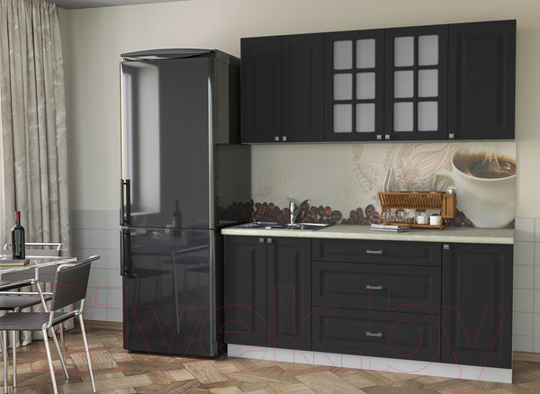 Изображение товара Кухонный гарнитур Интерлиния Мила Деко 1.8 Б (пепел/опал светлый)