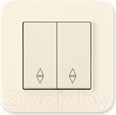 Изображение товара Выключатель Gunsan Eqona 01401200-150109 (кремовый)