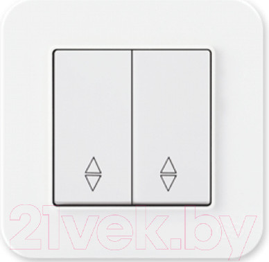 Изображение товара Выключатель Gunsan Eqona 01409300-150109 (белый)