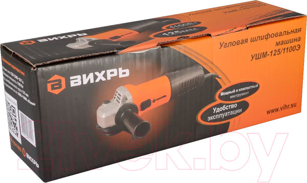 Изображение товара Угловая шлифовальная машина Вихрь УШМ-125/1100Э (72/12/10)