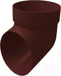 Изображение товара Колено трубы водосточной Grand Line Стандарт ПВХ сливное (шоколадный)