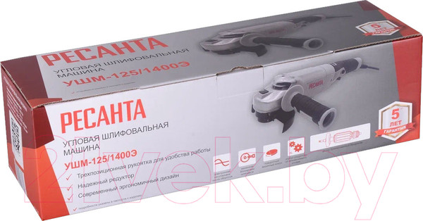 Изображение товара Угловая шлифовальная машина Ресанта УШМ-125/1400Э (75/12/5)