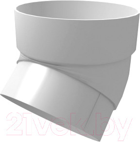 Изображение товара Колено трубы водосточной Grand Line Стандарт ПВХ 45 градусов (белый)