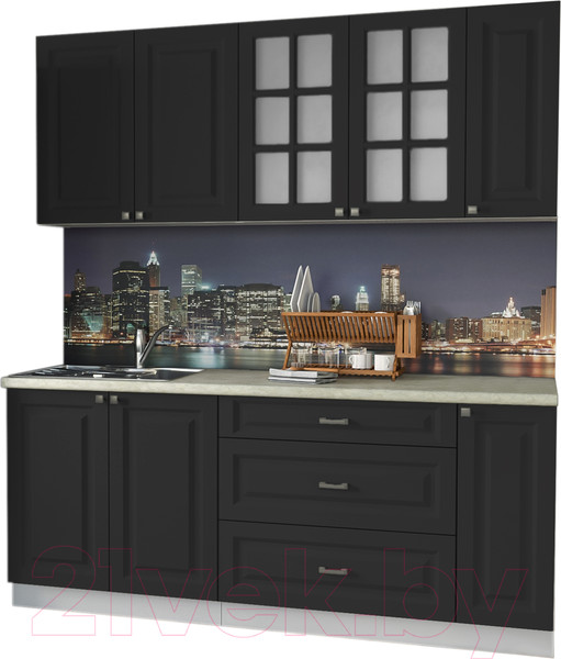 Изображение товара Кухонный гарнитур Интерлиния Мила Деко 1.9 Б (пепел/опал светлый)