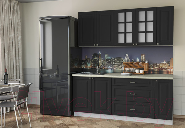 Изображение товара Кухонный гарнитур Интерлиния Мила Деко 1.9 Б (пепел/опал светлый)