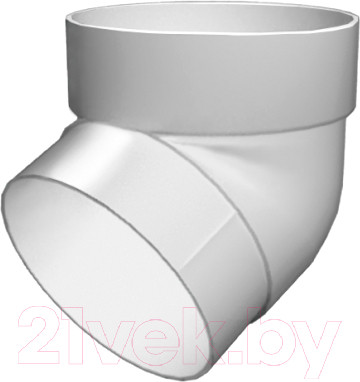 Изображение товара Колено трубы водосточной Grand Line Стандарт ПВХ 67 градусов (белый)