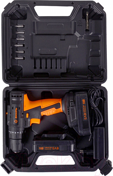 Изображение товара Аккумуляторная дрель-шуруповерт Вихрь ДА-18Л-2КУ/Б (72/14/23)