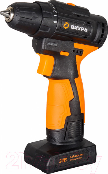 Изображение товара Аккумуляторная дрель-шуруповерт Вихрь ДА-24Л-2К/Б (72/14/24)