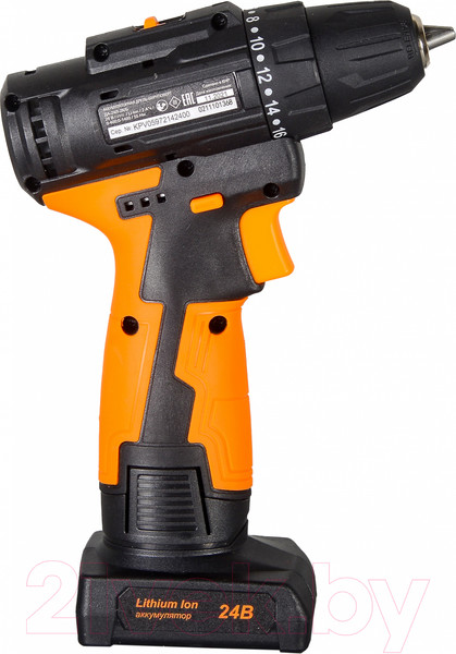 Изображение товара Аккумуляторная дрель-шуруповерт Вихрь ДА-24Л-2К/Б (72/14/24)